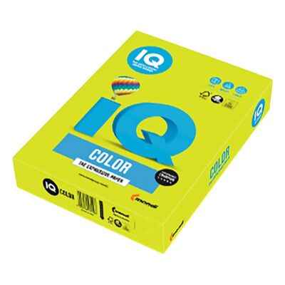 Fénymásolópapír színes IQ Color A/4 80 gr neon zöld NEOGN 500 ív/csomag