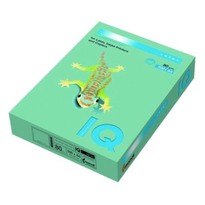Fénymásolópapír színes IQ Color A/4 80 gr pasztel zöld GN27 500 ív/csomag