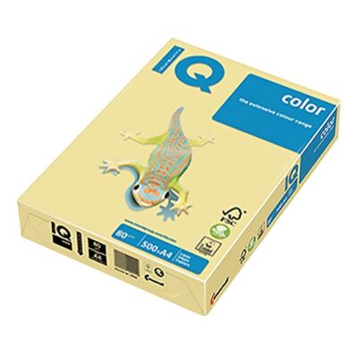 Fénymásolópapír színes IQ Color A/4 80 gr pasztel vanília BE66 500 ív/csomag