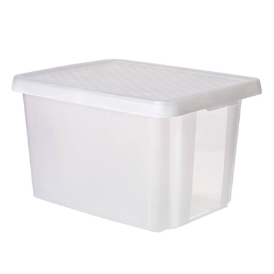 Tároló doboz CURVER Essentials műanyag fedővel 26L átlátszó