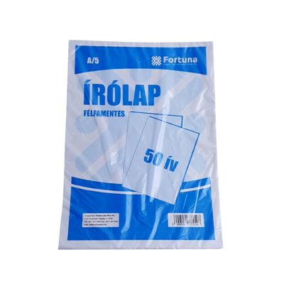 Írólap FORTUNA A/5 félfamentes 10-50 50 ív/csomag