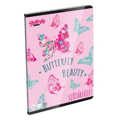 Szótárfüzet LIZZY CARD A/5 32 lapos 31-32 Lollipop Cute Butterfly