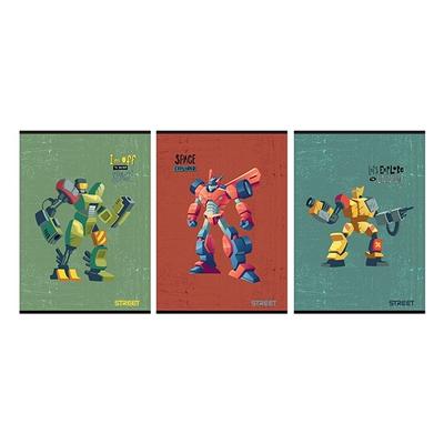 Füzet STREET Robots A/4 54 lapos sima